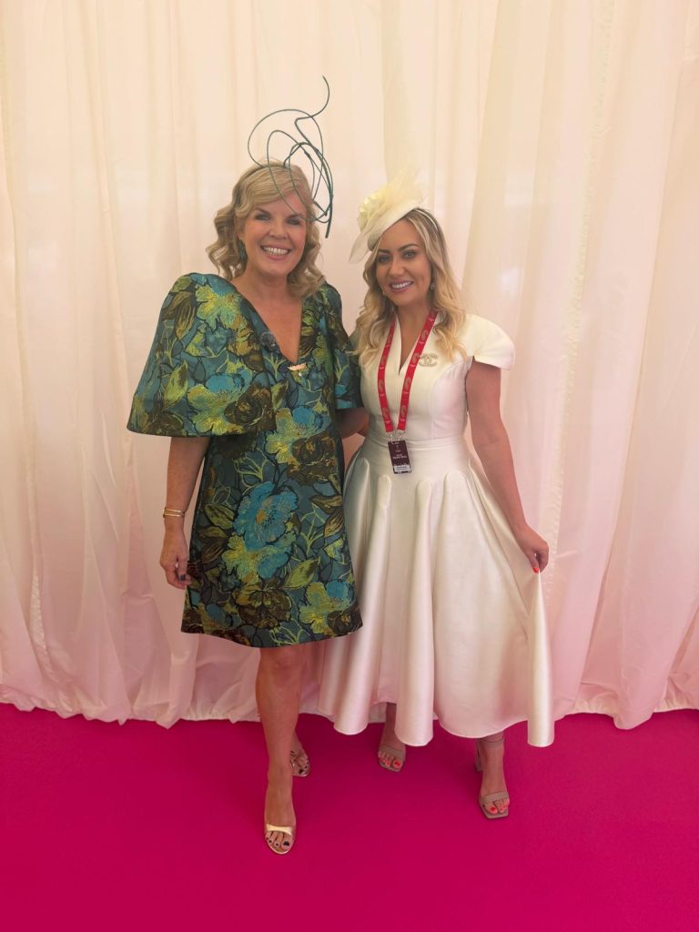 Marietta Doran at Galway Races 2026 Ladies Day with Ruth Mc Court Smart Digital
